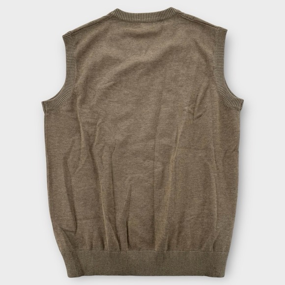 Paul Jones Vest Grandpa Sweater Mens 2XL Brown Argyle Sleeveless Pullover Golf - Picture 2 of 7